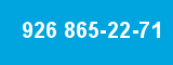926 865-22-71